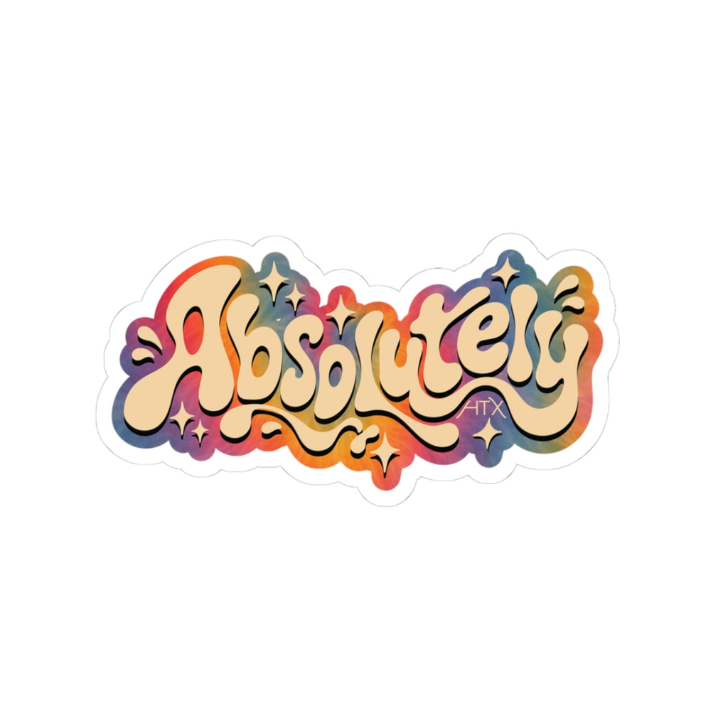 Absolutely Tie-Dye Sticker